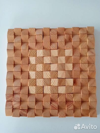 Панно из спилов дерева