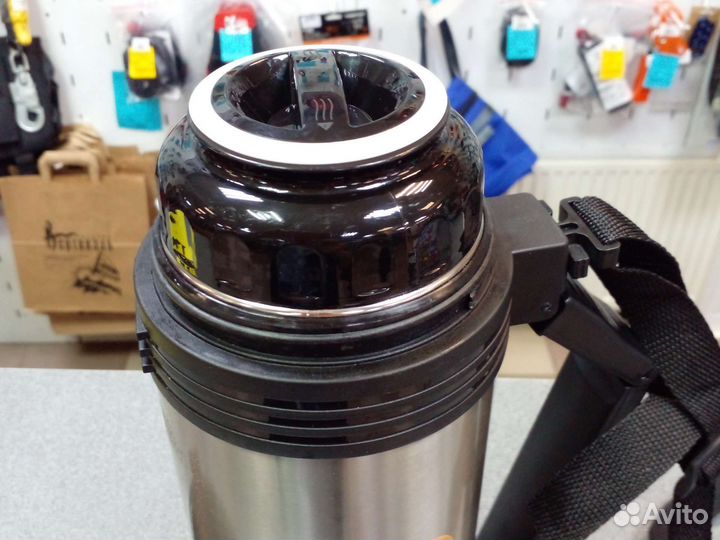 Термос Биосталь Спорт 1.8 л с ручкой