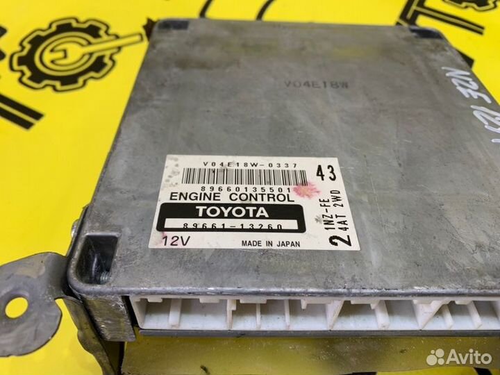 Блок управления двс Toyota Corolla Spacio NZE121