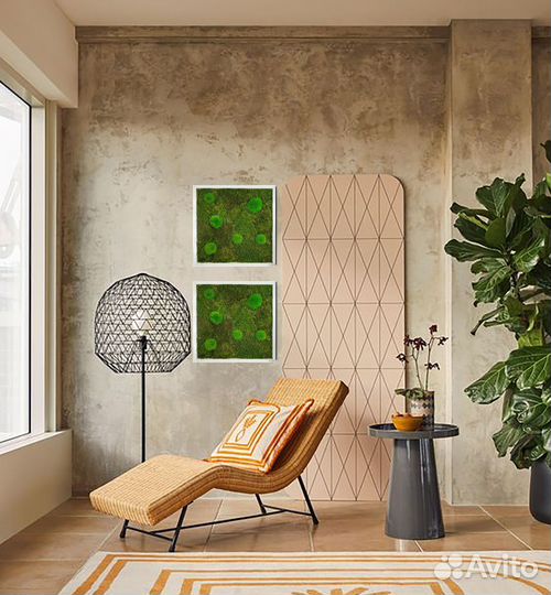 Картина на стену из мха и растений Art Gro