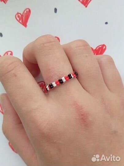 Кольцо из бисера