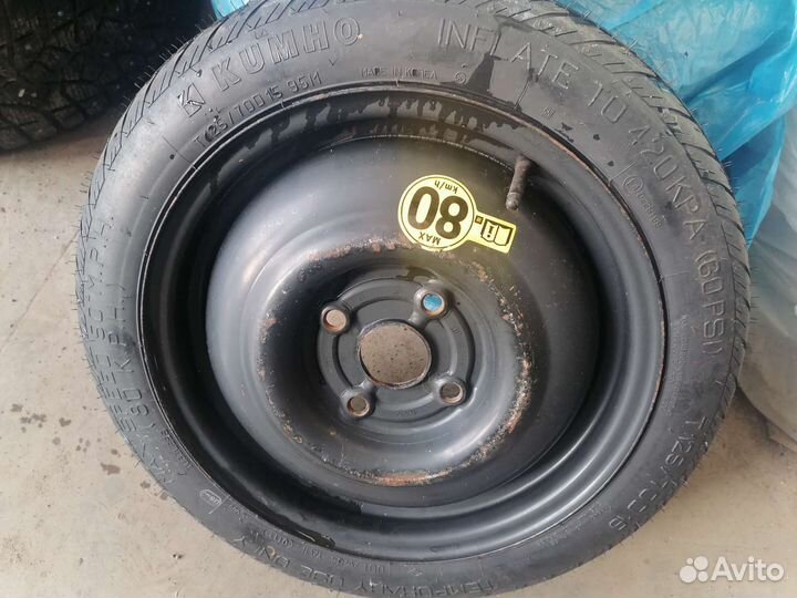 Колесо докатка Kumho T125/70D15