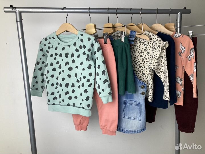Фирменные вещи пакетом девочке 86-92 Zara hm