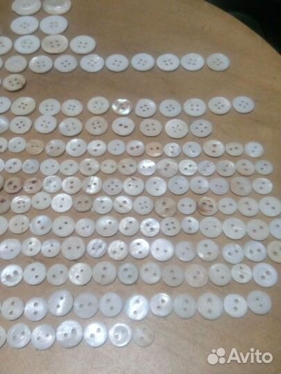Старинные перламутровые пуговицы. 319 шт. Редкость