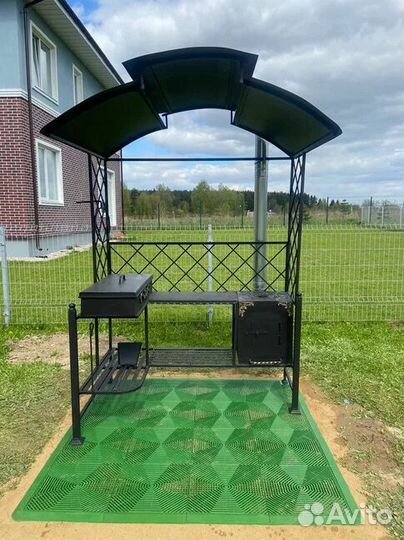 Мангал с печью