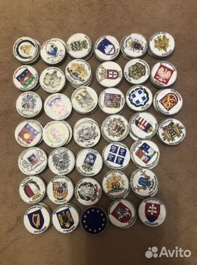 Монеты наборами и россыпью