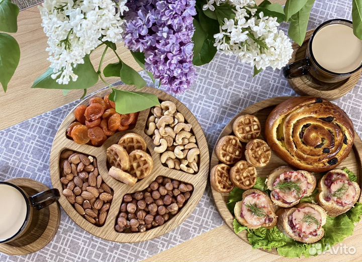 Менажница из цельного массива Дуба