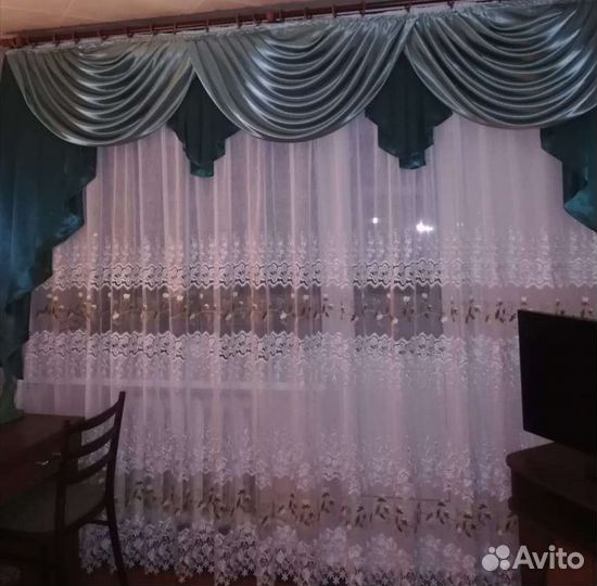 Ламбрекен с тюлем