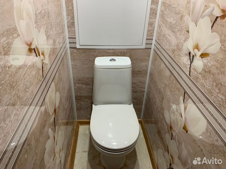 Ремонт ванной и туалета панелями пвх