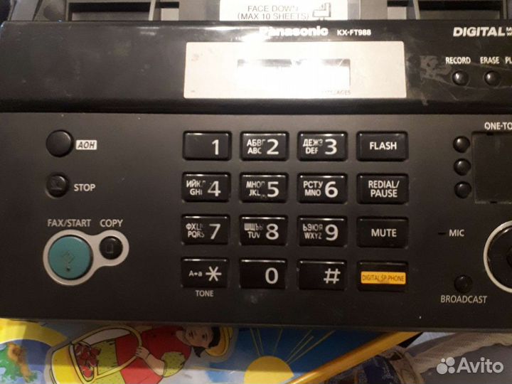 Факс panasonic KX-F988