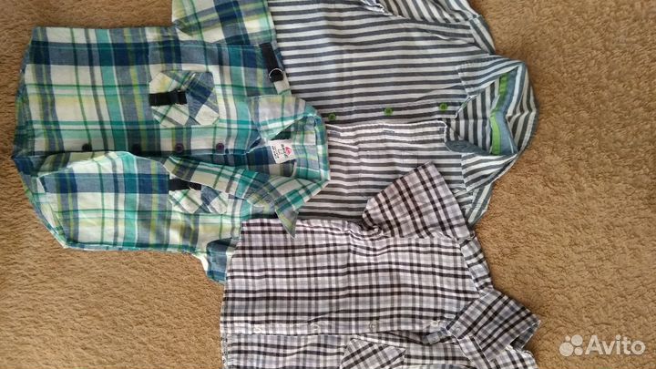 Рубашки для мальчиков 2-3 года