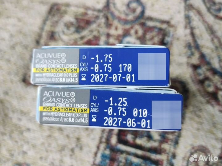 Линзы Acuvue Oasys for astigmatism