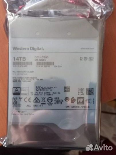 Жесткий диск sas wd 14 tb