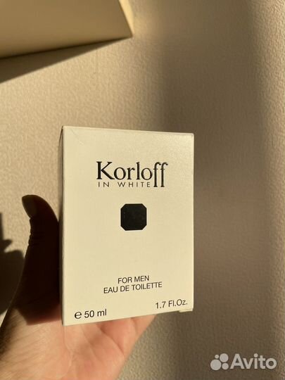 Коробка от духов Korloff in white