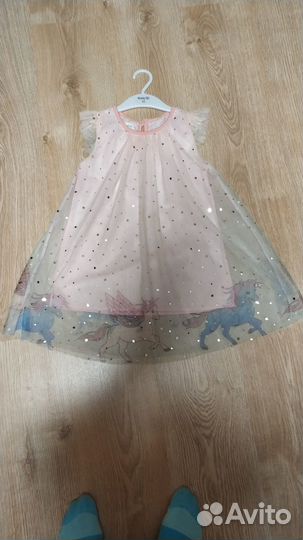Нарядное детское платье для девочки (размер 110)