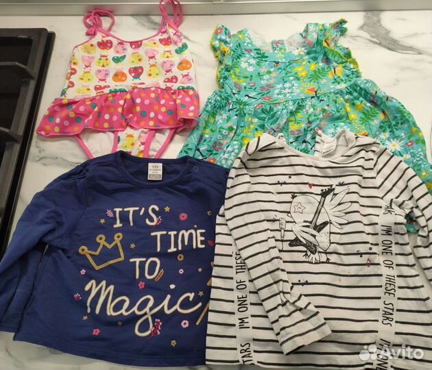 Одежда пакетом на девочку 74 80