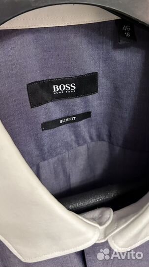 Hugo Boss.Slim Fit.хлопковая рубашка. 46/18