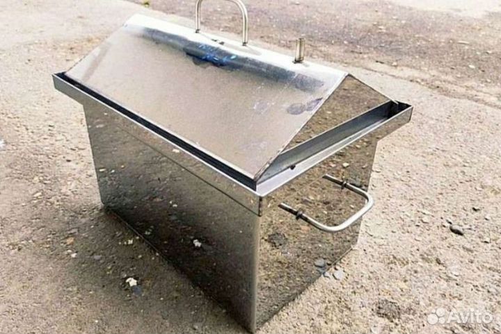 Коптильня uз нержавейки горячего копчения