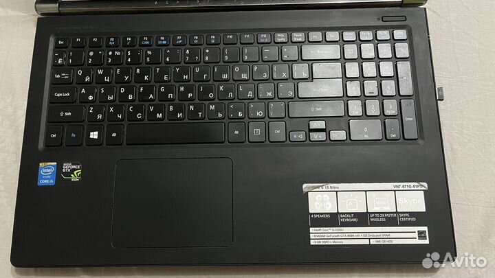 Acer v15 nitro vn7-571g-51ps