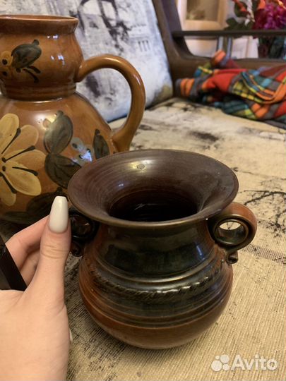 Кувшин глиняная посуда