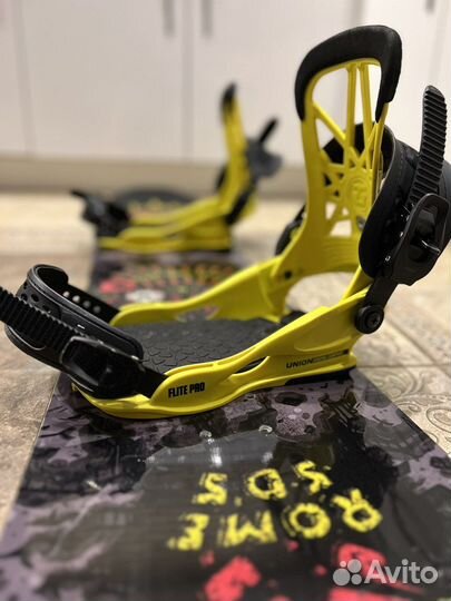 Сноуборд rome SDS с креплениями и ботинками