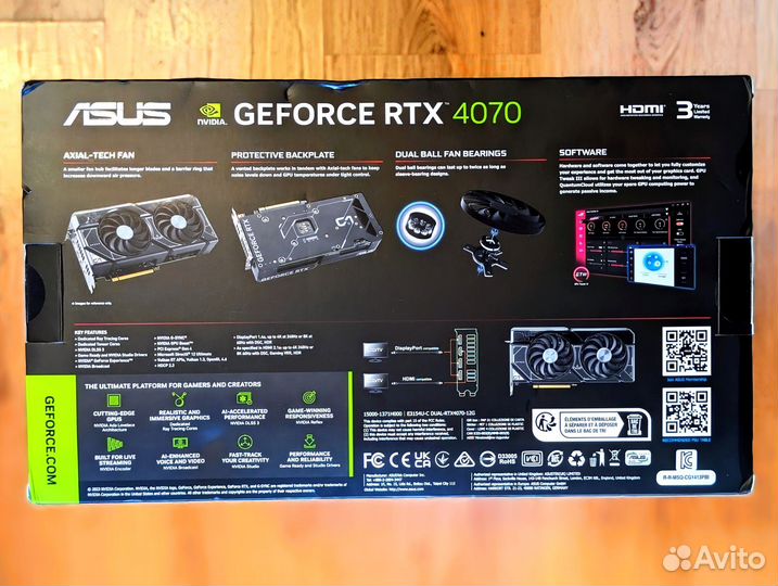 Asus RTX 4070 Dual 12GB GeForce