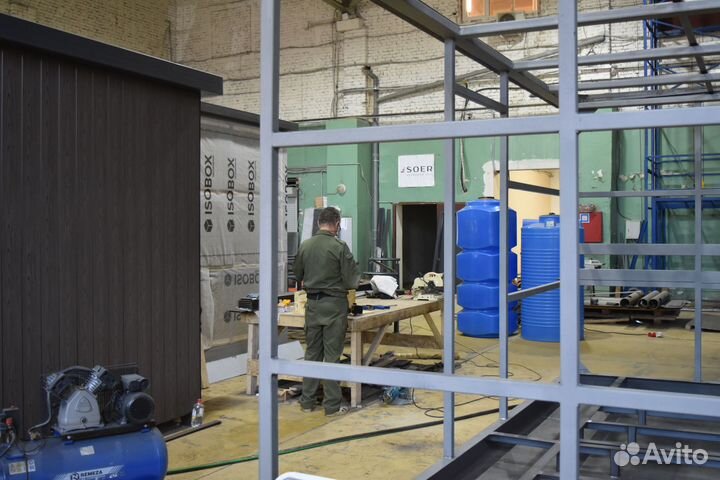 Модульный павильон велопрокат хозблок