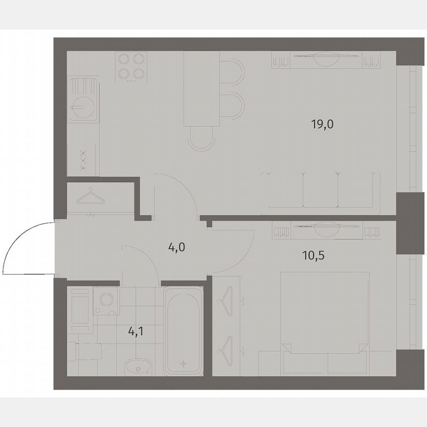 1-к. квартира, 37,7 м², 3/11 эт.