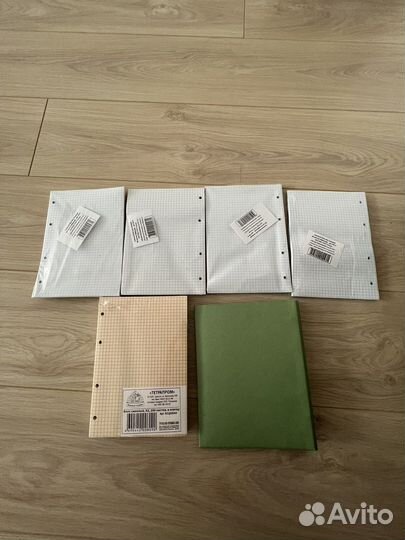 Сменный блок А5 и тетрадь на кольцах