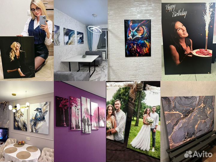 Фото на холсте, картина на заказ, портрет по фото