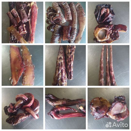 Сушеные лакомства для собак