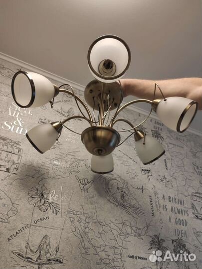 Люстра и бра 2 шт. комплект