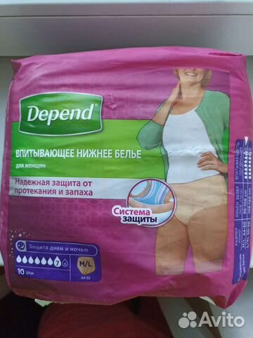 Depend Впитывающее нижнее белье для женщин
