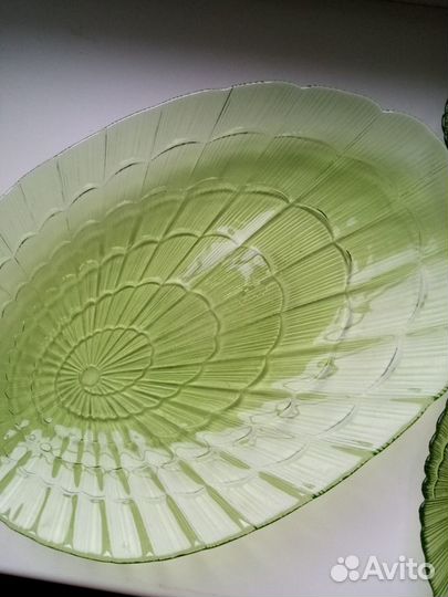 Тарелки стекло 3шт