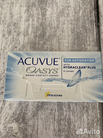 Линзы астигматизм D -4.75 CYL -1.25 BC 8.6