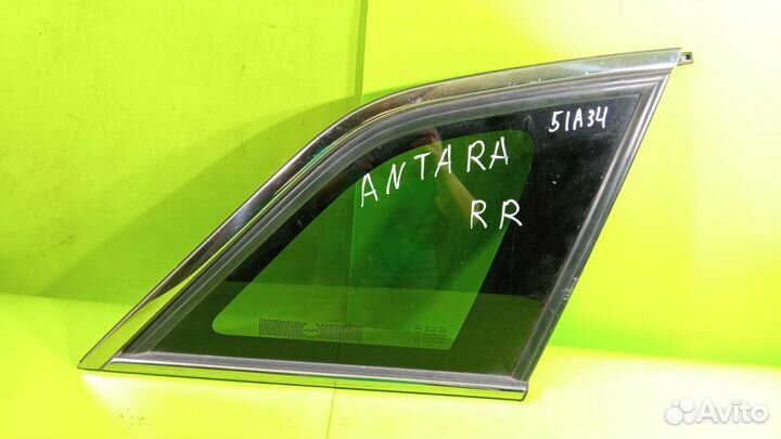 Стекло кузовное заднее правое для Opel Antara