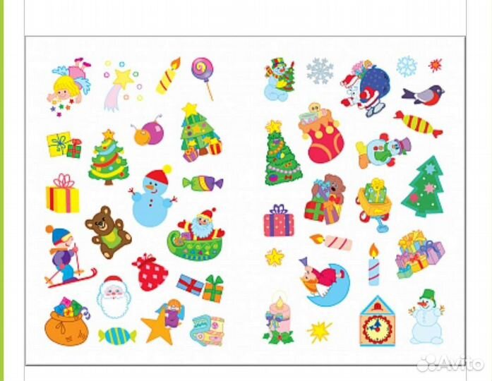 Новогодние книги с наклейками