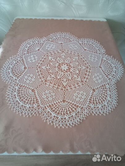 Салфетки вязаные интерьерные