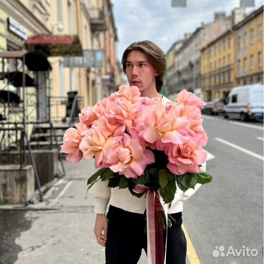 Французские розы, доставка цветов