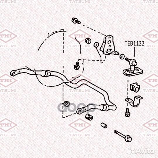 Тяга стабилизатора передняя L/R teb1122 tatsumi