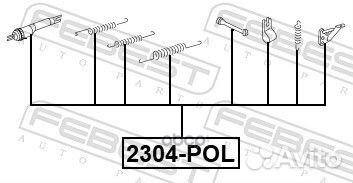 К-кт монтажный барабанных колодок skoda rapid