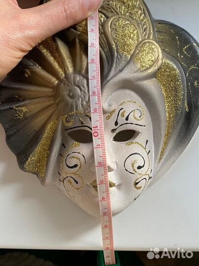 Венецианская маска керамическая оригинал из Италии