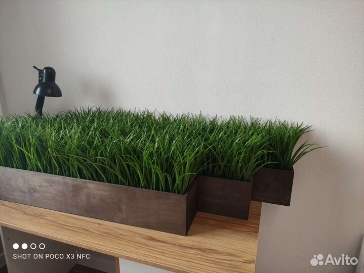 Искусственная трава в ящике