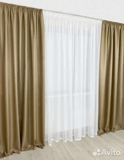 Шторы блекаут рогожка