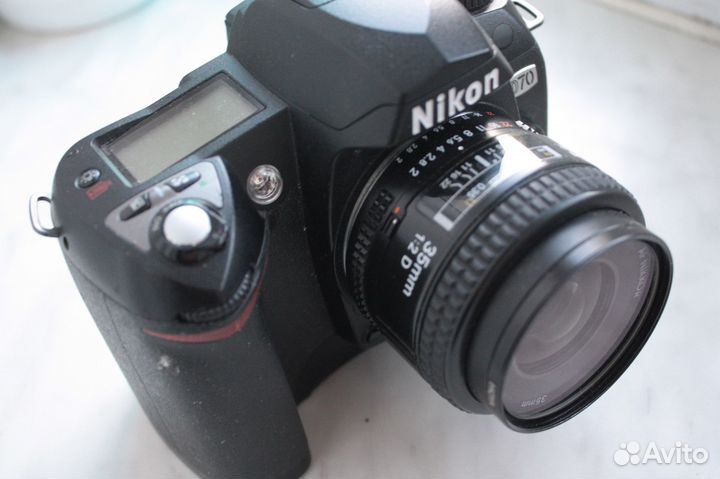 Объектив AF 35мм 2 niko nikkor никон+ nikon D70