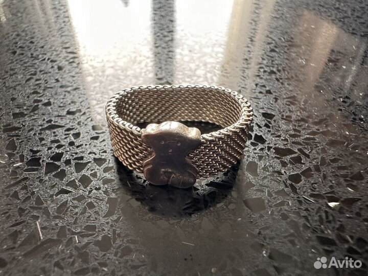 Tous кольцо серебряное