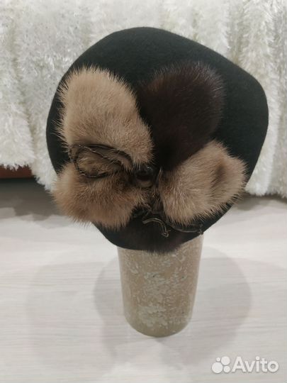 Женская шляпка зимняя