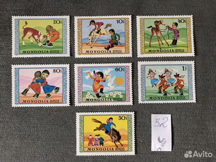 Марки Разных стран. Животные