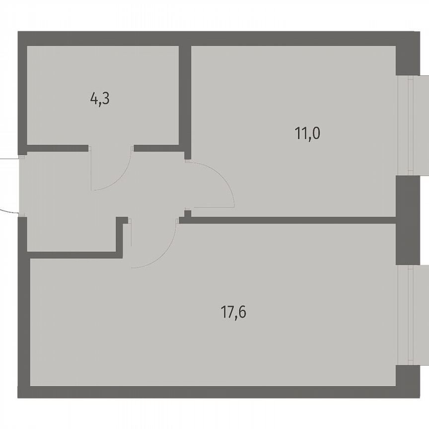 1-к. квартира, 37,1 м², 3/12 эт.