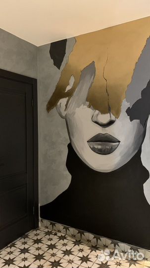 Роспись стен художественная